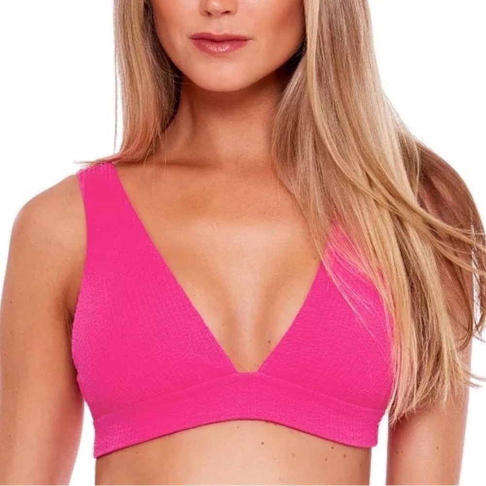 SOLD! BECCA Virtue Bikini Top | Size D | Color Pink